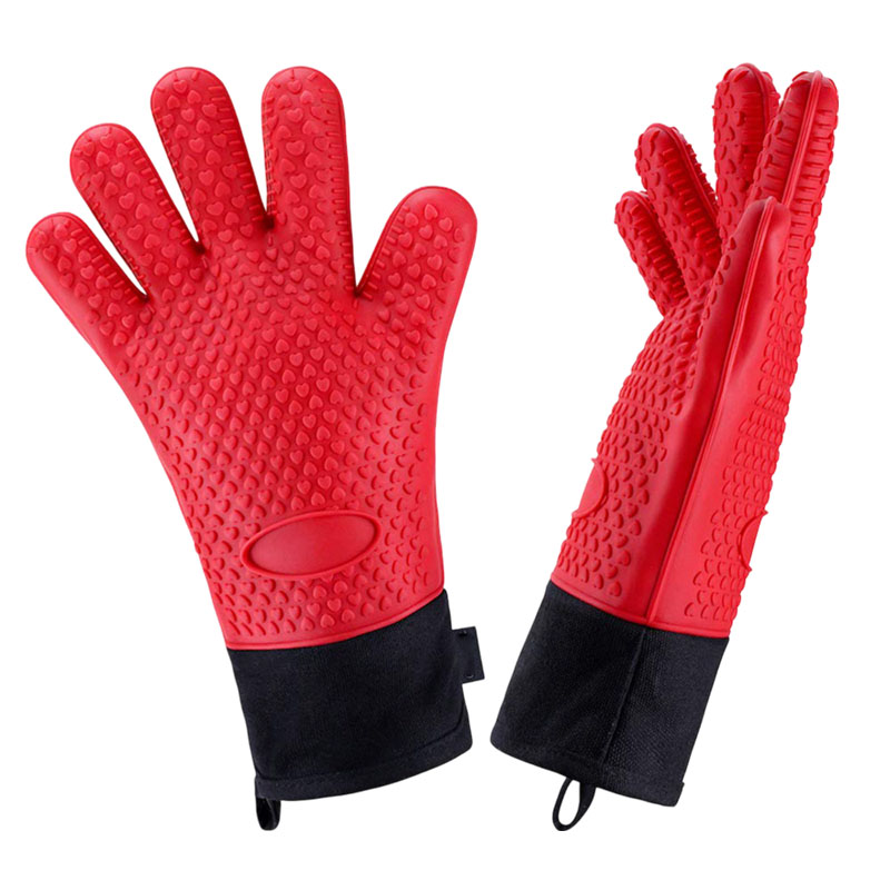 Silicone Anti-Scalding Mitts Kitchen Silicone Gloves Tray Dish Bowl Holder Baking Insulation